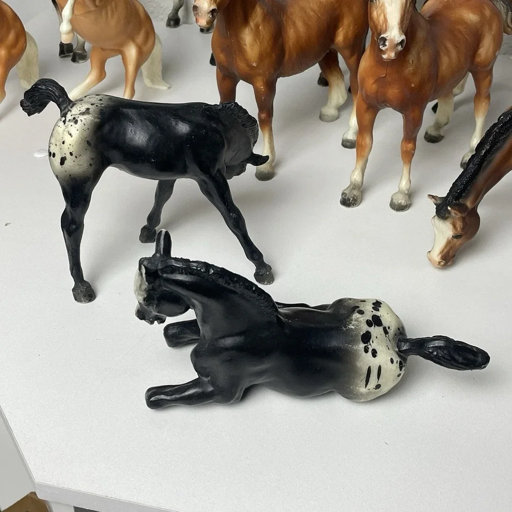 Vintage BREYER Horses Toy Model Figures Mixed LOT of 12 Various Sizes